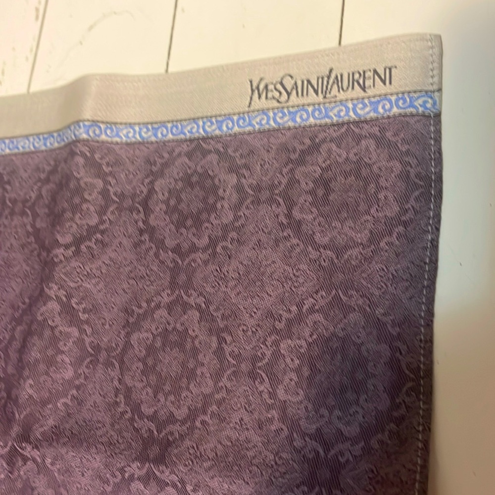 YSL NWOT Pocket Square 18x36